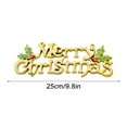 thumbnail image 2 of Lilixerw Christmas Word Signs Decoration,with Green Leaf,Merry Christmas Tree Ornaments,Christmas Decorations Hanging Piece,Festival Accessories,9.84 inch, 2 of 3