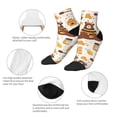 thumbnail image 3 of Goofa Cute Bee Honey Jar Hive Bear Pattern Non Slip Socks with Grips for Elderly, Crew Socks Yoga Hospital Socks Cushioned Sole Gripper Socks for Men Women, 3 of 5