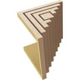 thumbnail image 6 of 10"W x 10"D x 10"H Wide Landon Rough Cedar Woodgrain TimberThane Corbel, Primed Tan, 6 of 6