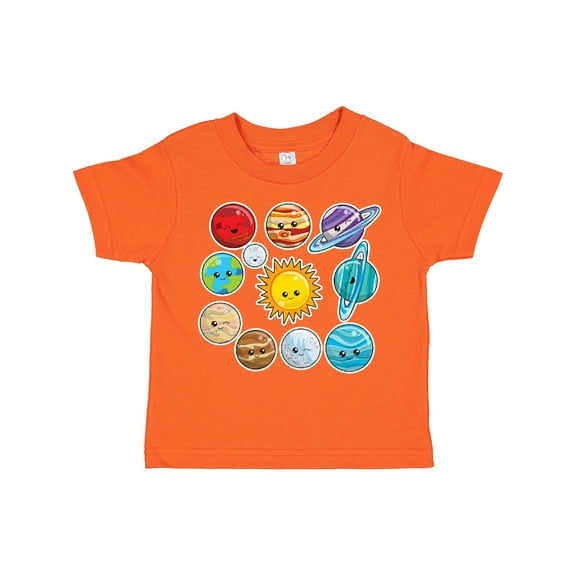 Inktastic Happy Sun Moon and Planets Boys or Girls Toddler T-Shirt