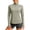 Beige, variant on Shirts for Women Dressy Casual Women's solid color stand collar casual top, long sleeve, thumb sleeve sun protection shirt/shirt Beige S