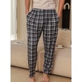 thumbnail image 4 of Moolmeyno 3PCS Mens Pajamas Pants Silky Fabric Long Pants Loungewear Pijamas Para Hombres M-2XL, 4 of 5