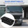 thumbnail image 3 of Interruptor De Ventana Eléctrica De Plástico Exquisito Interruptor De Ventana Eléctrica Portátil Compatible Con Benz Actros Truck Oe 9438200097 Guardurnaity VI006372-00, 3 of 7