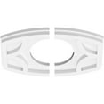 thumbnail image 2 of 10"W x 6 5/8"H x 4"ID x 5 1/4"C x 1"P Kailey Architectural Grade PVC Contemporary Ceiling Medallion, Two Piece, 2 of 11