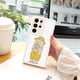 thumbnail image 1 of Protege tu iPhone con estilo: adorables ilustraciones de dibujos animados de mascotas en una funda plateada para teléfono, 1 of 4