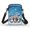 Mushroom under Stars, variant on HELLHERO Embellished Elephant 2 Layers Shoulder Bag 4.33"x1.97"x7.09" for Unisex Polyester