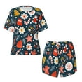 thumbnail image 4 of Picia Holiday Christmas Cookies Pajamas Sets for Women Soft Short-Sleeved Pjs with Lounge Shorts Two Piece Sleepwear-4X-Large, 4 of 9