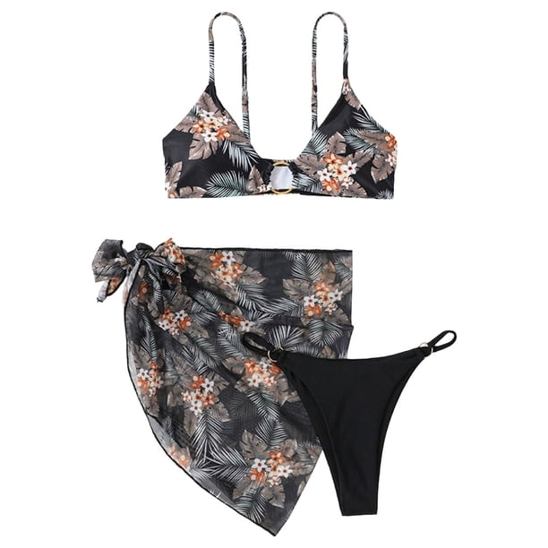 Gibobby Traje de Baño Sexy Bikini Traje de baño sexy a la moda para mujer, bikini, estilo lindo de niña, ropa interior sexy sin espalda(Negro,M)