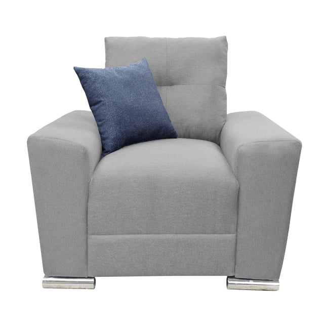 Sillon El Bazar Store Suecia Lino Gris plata 1 plaza, Modular, Moderno, Sala