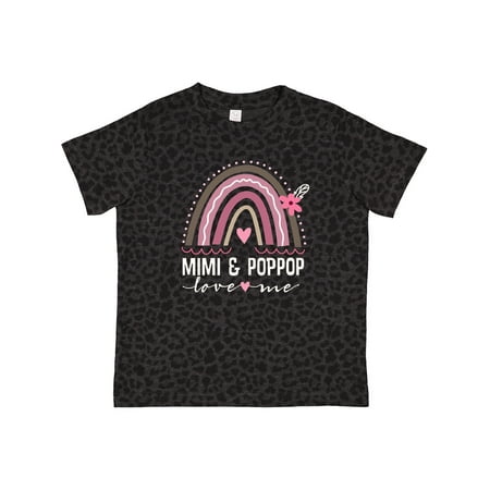 

Inktastic Mimi and PopPop Love Me Rainbow Gift Toddler Toddler Girl T-Shirt