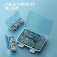 thumbnail image 2 of Pill Case 7 Day: Plastic Large Capacity Fish Oil Holder Weekly Vitamin Container, 2 of 6