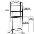 thumbnail image 2 of Household Essentials 3-Tier Over the Toilet Storage Shelf, Espresso Brown, 2 of 5