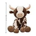 thumbnail image 3 of VENTORA Cow Stuffed Animal Plush Toy, Kawaii Milk Cow Pillow Soft Cuddle Plushie For Kids Sleeping Bed Sofa Decor Birthday Gift, 3 of 7