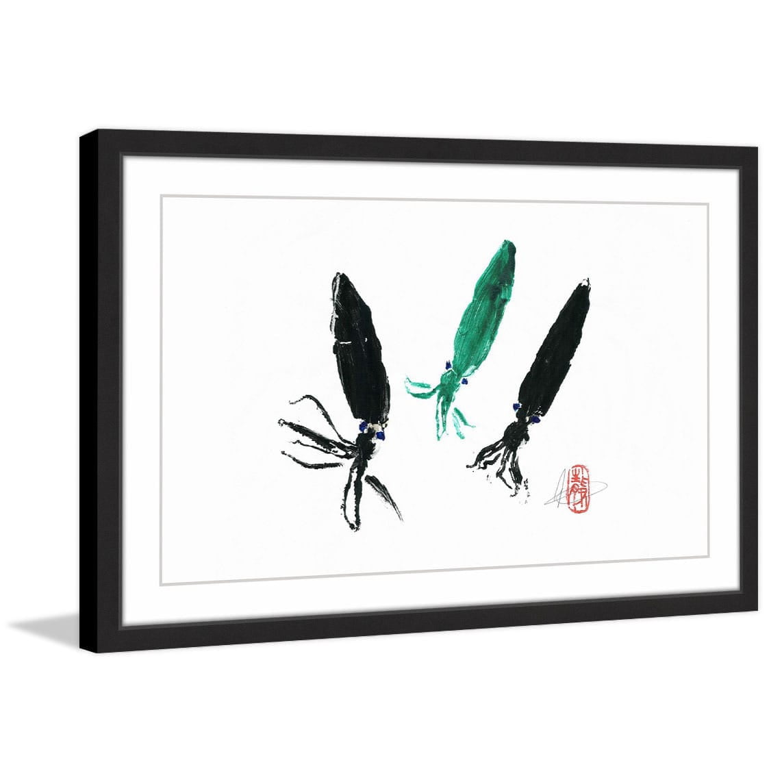 "Ink Brothers & Sister" Framed Painting Print