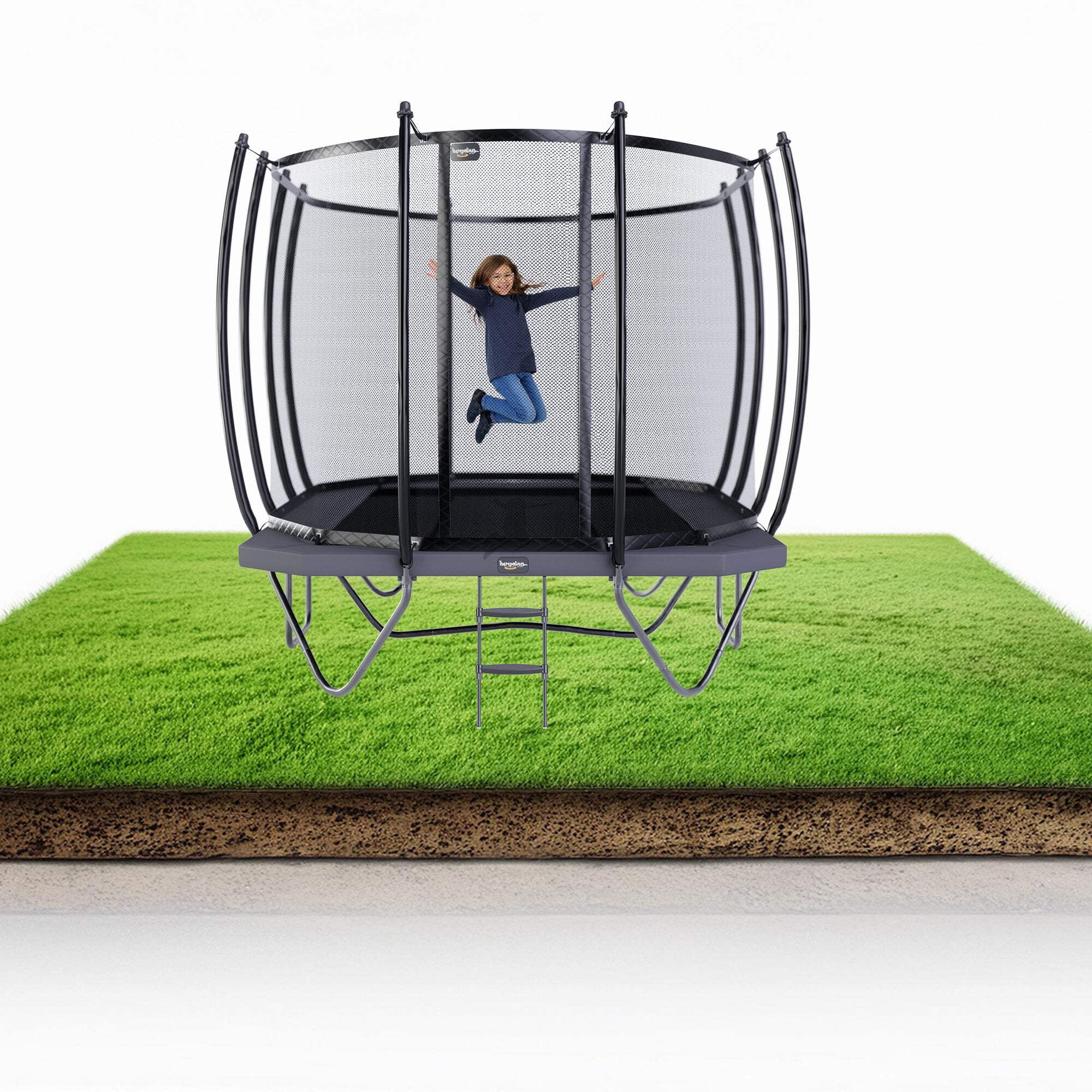 10x14' Rectangle Trampoline Pro-Line Avyna Above Ground with Enclosure