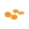 thumbnail image 3 of Crunchy Fashion Handmade Beaded Flower/Floral Bohemian Statement Musturd Yellow Seed Bead Dangle Summer Earrings- Mother's/christmas Day Gift for Women, 3 of 3