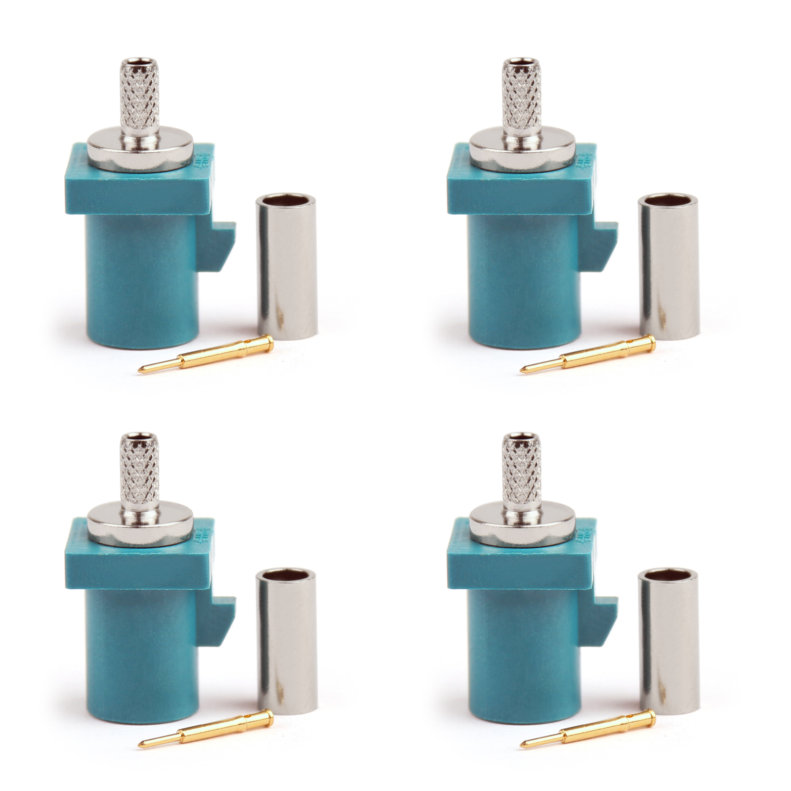 FAKRAZ Male Plug Adapter 06GHz Connector 50Ω Blue For