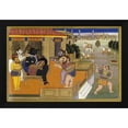 thumbnail image 2 of Jaipur 24x17 Black Modern Wood Framed Wall Art Titled - Illustration To The Mahabharata, 2 of 6