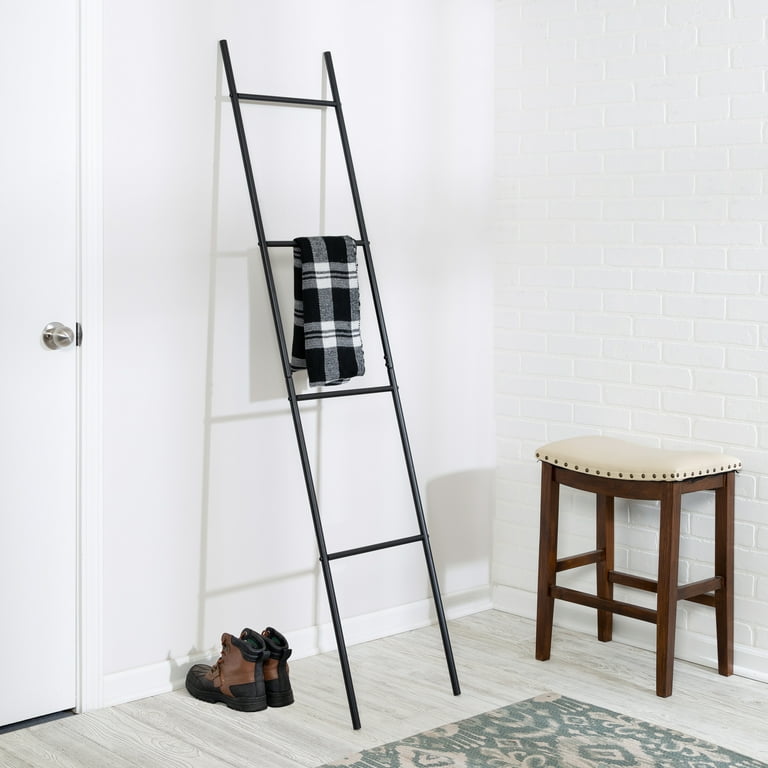 Blanket ladder with metal rungs sale