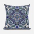 thumbnail image 4 of Lotus Garden Indoor/Outdoor Pillow with Removable Cover in Gray Blue White26x26, 4 of 5