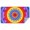 Rainbow Tie Dye, variant on Blue Purple Tie Dye Mandala Pattern Rectangle Tablecloth 60"x84",Waterproof Polyester Rectangle Table Cloth, Wipeable Spillproof Polyester Tablecloth for Dining, Camping, Indoor and Outdoor
