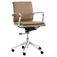 thumbnail image 1 of Sunpan Morgan 20-24" Modern Faux Leather Office Chair in Tan, 1 of 1