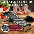 thumbnail image 4 of Stainless Steel Vegetable Slicer with 5 Blades Adjustable Mandoline Slicer Professional Vegetable Onion  Grater Kitchen Accessories, 4 of 11