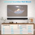 thumbnail image 2 of Soporte de pared para barra de sonido ZUOLACO para Samsung, Bose, Vizio, 2 of 6