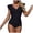 Black, variant on COMVALUE Women 2026 Tummy Control Color Block Ruffle Sleeve Bathing Suit Full Coverage Slimming Swimsuits Swimwear (M, Army Green)