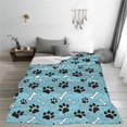 thumbnail image 5 of Sikiie Cute Dog Footprints Ultra-Soft Micro flannel Blanket Luxury All Seasons Warm Blanket for Bedding Sofa and Travel (4 sizes)-40"x30", 5 of 7