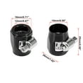 thumbnail image 4 of 2pcs AN6 Hex Black Car Hose Finisher Clamp Adapter Line End Cover Connector, 4 of 6