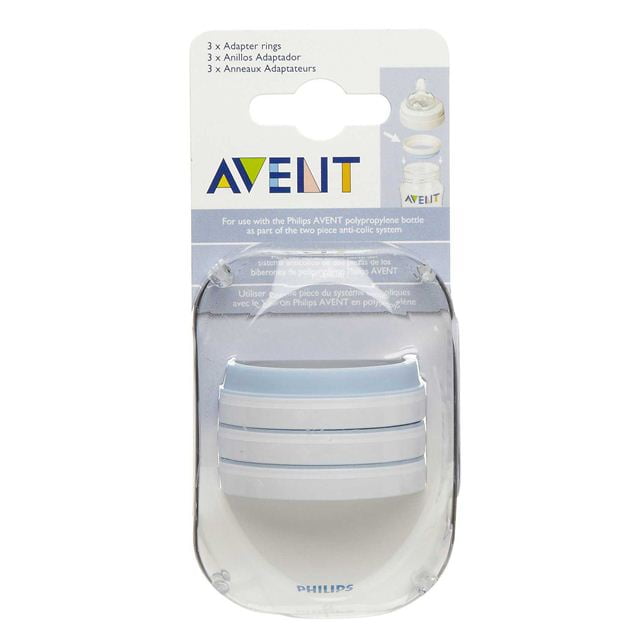 soft plastic with seporate adapter rings Avent bottles 260ml 