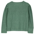thumbnail image 5 of Efsteb Girls Long Sleeve Shirts Casual Round Neck Knit Top Fashion Comfy Cute Tops Solid Color Loose Blouses (Mint Green,5-6 Years), 5 of 6