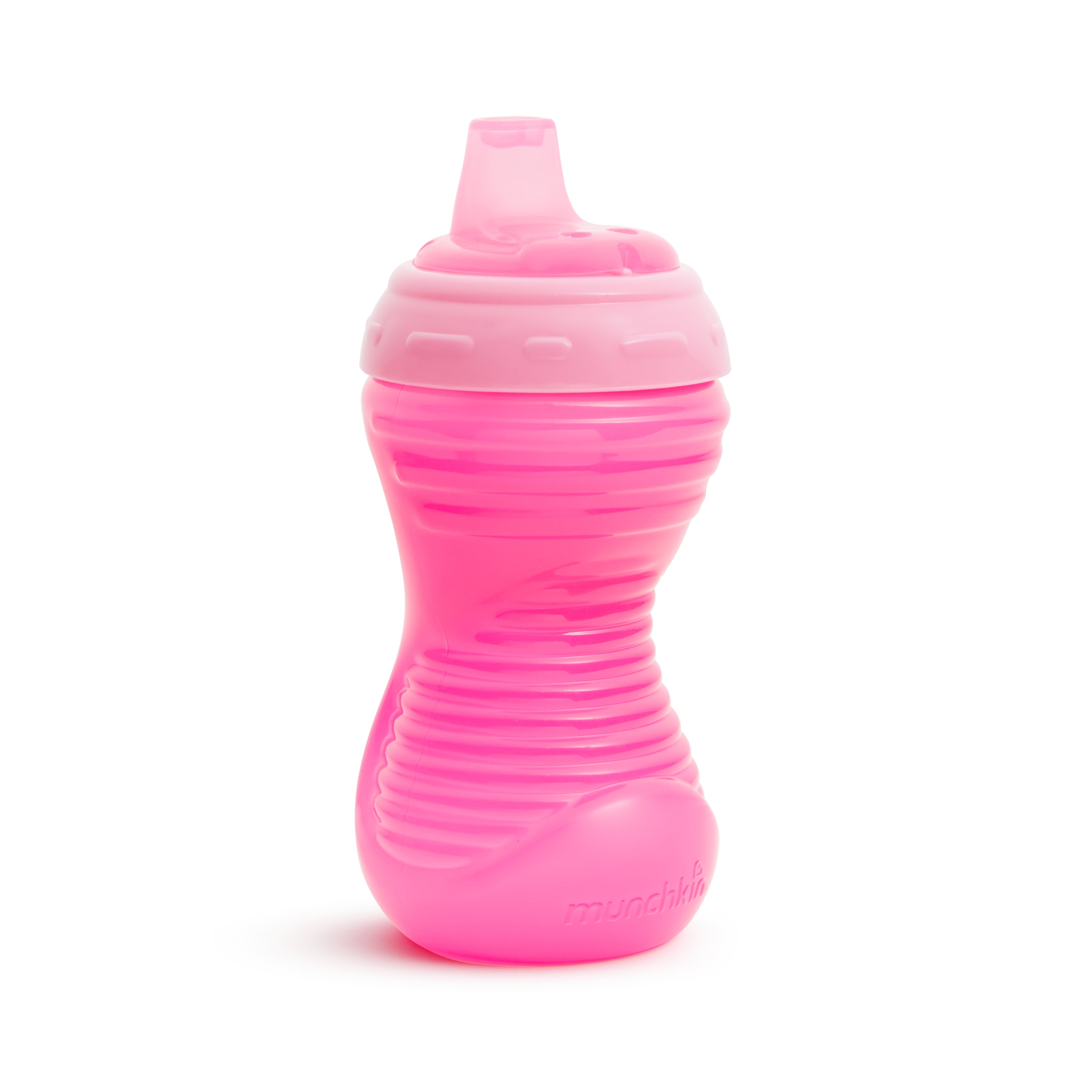 Nuby No-Spill Easy-Grip Pink Soft Spout Sippy Cup, 10 fl oz
