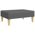 thumbnail image 5 of vidaXL Canapé-Lit 2 Places avec Repose-Pieds Tissu Gris Foncé, 5 of 5