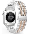 thumbnail image 1 of BAMAIA Compatible With Apple Watch Strap, Strong Stainless Steel Metal Replacement Strap Bracelet, Suitable For Apple Watch3 (Ls 42mm Silver/Rosegold), 1 of 3