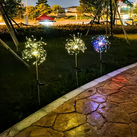 

XWQ Solar Power LED Light Dandelion Outdoor Garden Wedding Party Decor Night Lamp