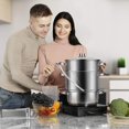 thumbnail image 2 of Exprimidor a vapor VIVOHOME de acero inoxidable, 8,5 L, 24 cm, con tapa, 2 of 6