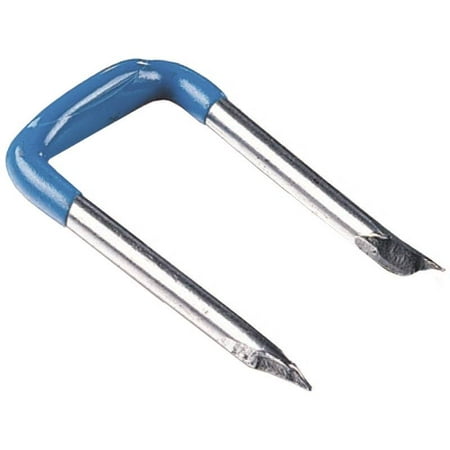 King 70112 Insulated Cable Staple, 9/16 in Crown, 1-1/4 in L, Carbon Steel, Blue