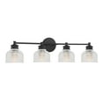 thumbnail image 3 of Trade Winds Lighting 4-Light Bathroom Vanity Light In Matte Black, 3 of 5