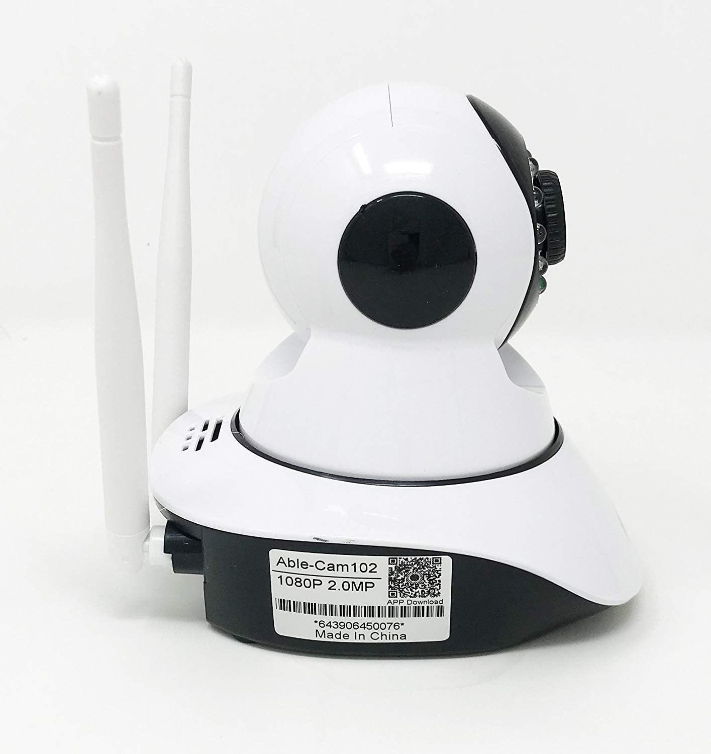 ablevision wireless ip security camera remote surveillance hd 1080p 2.0mp pan tilt wifi 2 way audio night vision wide angle baby/elder/pet/nanny monitor