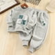 thumbnail image 1 of Cowsor 2PC Set for Children Boy Girl Match Kawaii Thermal 2 Piece Tops Tshirts Lingeries Pants Loungewear 2PC Sets Child, 1 of 5
