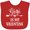 Red, variant on Inktastic Gigi is My Valentine Boys or Girls Baby Bib