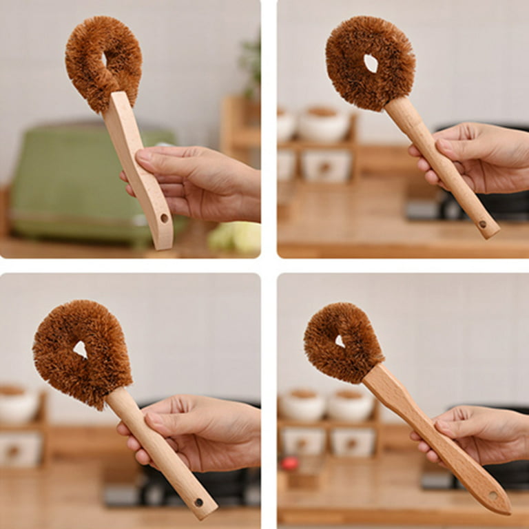 Commons Wooden Dish Brush - Extra Long Handle – One Common