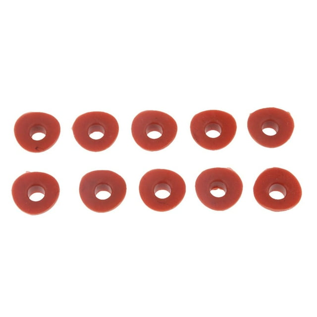 DYNWAVECA 10Pcs Motorcycle Valve Silicone Waterproof Universal , Orange, as described
