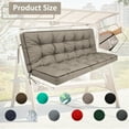 thumbnail image 5 of Porch Swing Cushion Thicken 4", 63" Swing Cushions 2-3 Seater Replacement, Waterproof Bench Cushions with Backrest, Anti-Fading Patio Swing Chair Pads for Outdoor Garden Furniture, 5 of 7