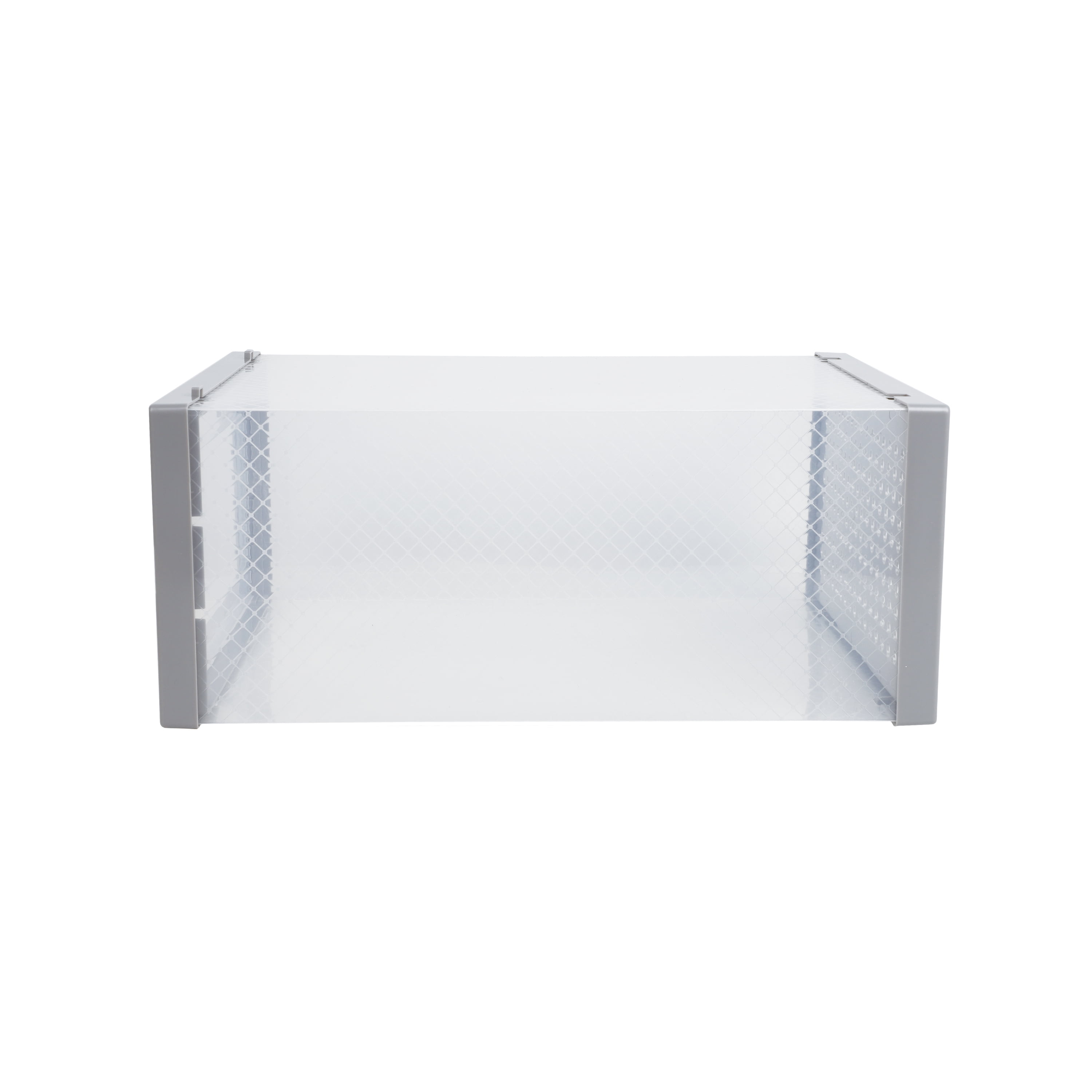 Plastic Shoe Box, 14.22" x 13.59" x 0.99", The Storage Editions, Use by Adults and Teens