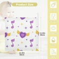 thumbnail image 2 of SKYSONIC 5 PCS Music Note Hearts Baby Muslin Washcloths, Stars 90s Retro Face Towel Burp Cloths Ultrasoft Absorbent Cotton Bath Wipes Towels for Newborn Boys Girls, 2 of 7