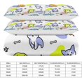 thumbnail image 2 of HAHDAXIA Cute Dog Bedding Solid Comforter Set for All Seasons,3 Pieces(1 Comforter+2 Pillowcases),Soft Microfiber Bedding Set Queen(90"x90"), 2 of 7
