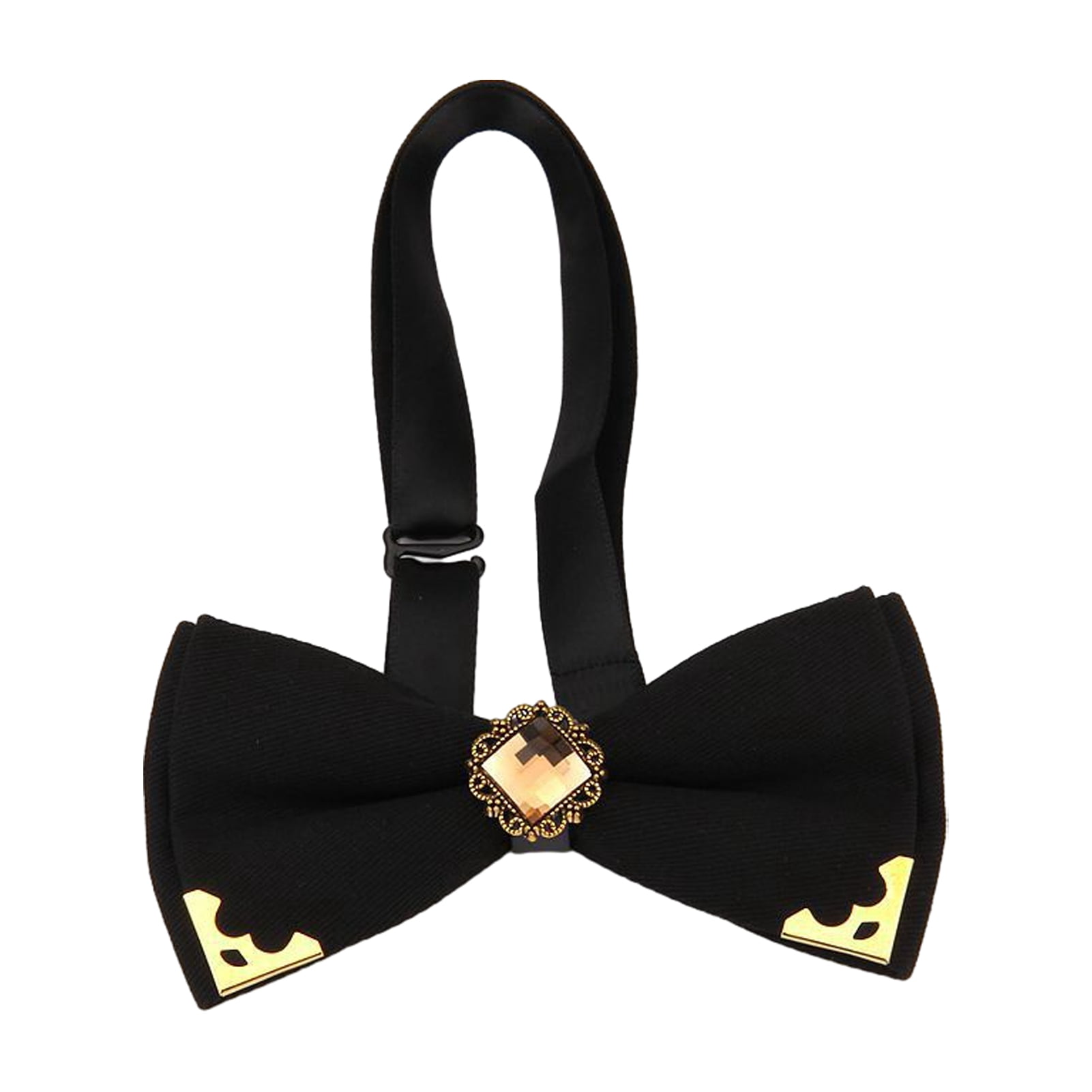 Sinknap Unisex Cotton Rhinestone Bow Tie, Adjustable Sparkling Bow‑Knot ...